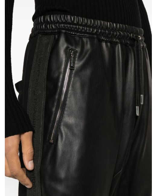 Pantalones de chándal con franja del logo DSquared² de hombre de color Black