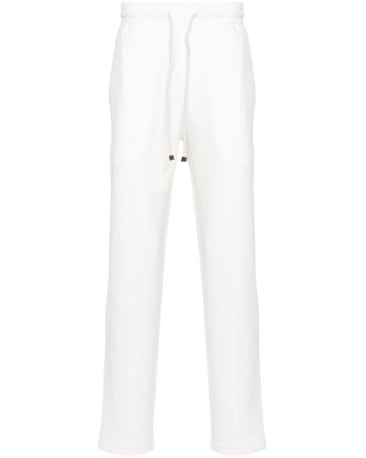 Pantalones de chándal con cordones Brunello Cucinelli de hombre de color White