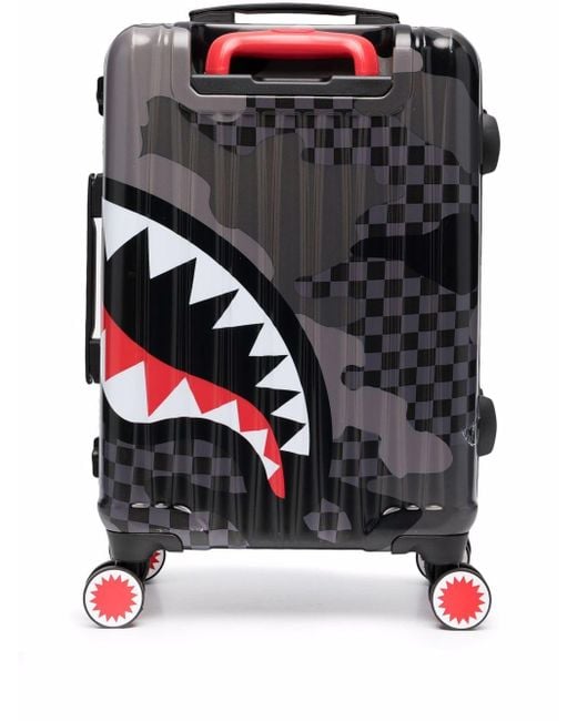 Sprayground Gray 3am Sharknautic Suitcase for men
