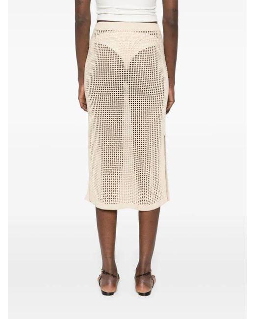 Mc2 Saint Barth Natural Darline Midi Skirt