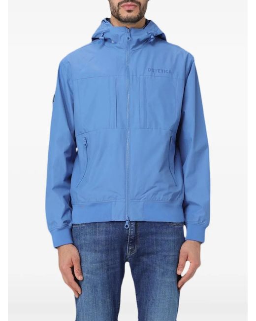 Duvetica Blue Veste À Logo Imprimé for men