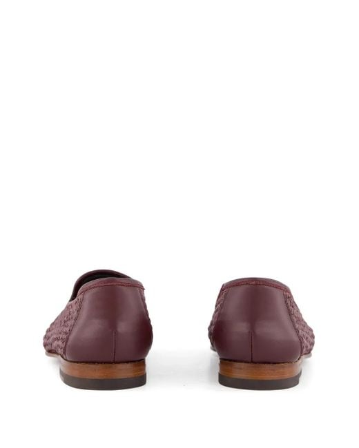 Manolo Blahnik Brown Raffia Loafers for men