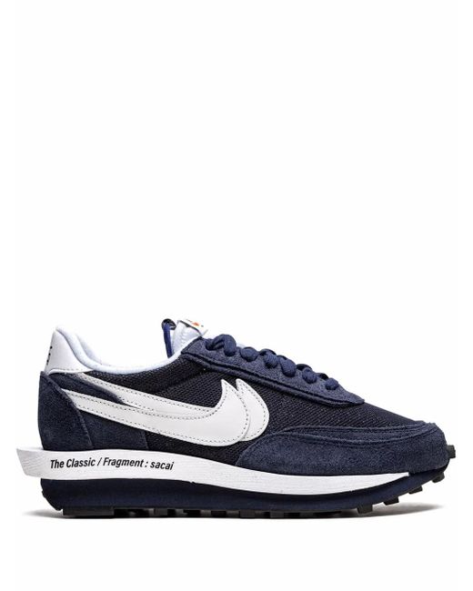 Nike Blue X Sacai Ldwaffle "Fragment" Sneakers