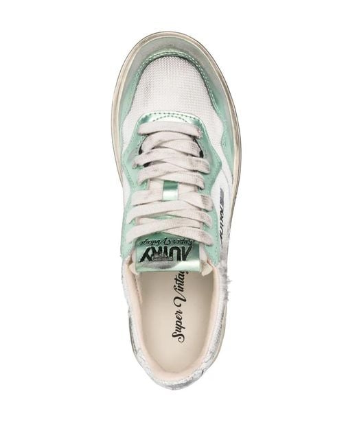 Autry White Medalist Super Vintage Sneakers