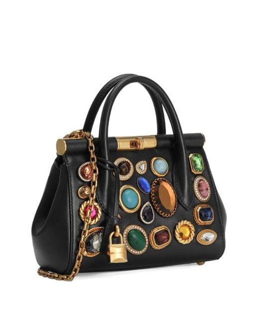 Borsa Tote Marlene Day Mini di Dolce & Gabbana in Black