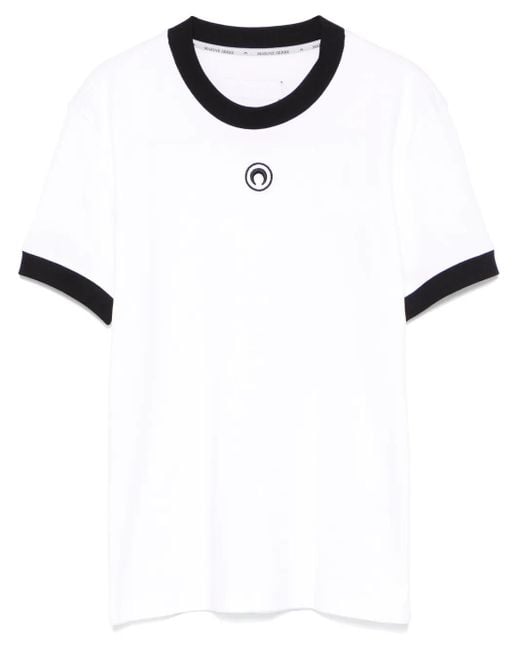 T-Shirt À Broderies Crescent Moon MARINE SERRE pour homme en coloris White