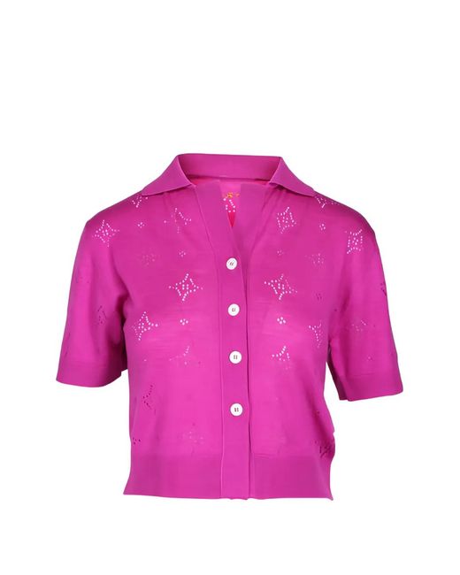 Marni Pink Openwork Shirt