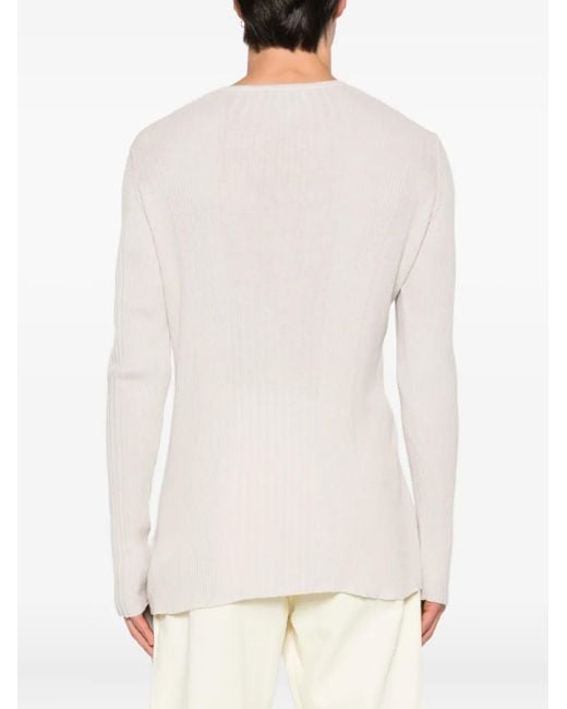 メンズ Vivienne Westwood リブニット セーター White