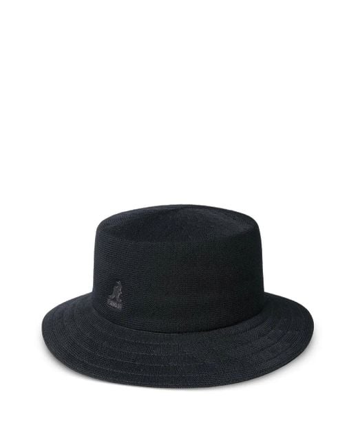 Kangol Black Strukturierter Fischerhut