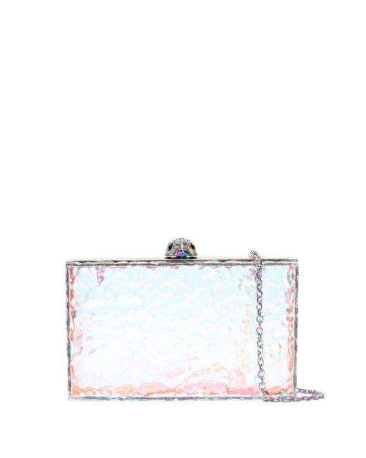 Kurt Geiger White Eagle Box Clutch Bag