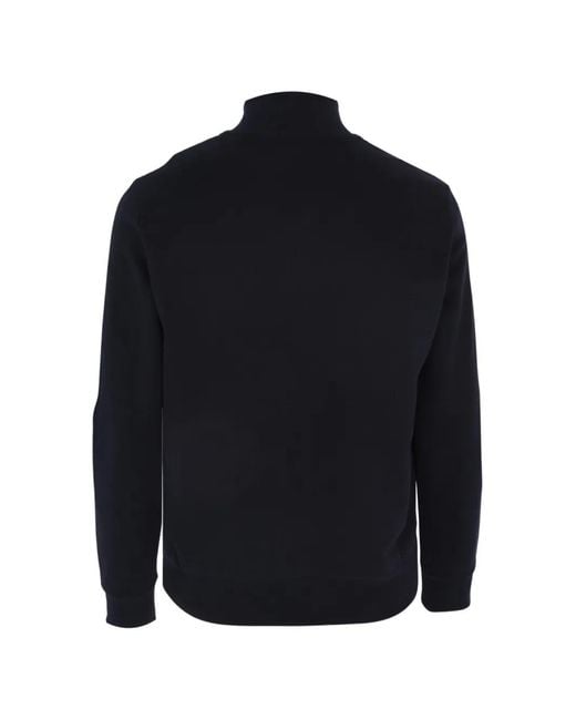 Corneliani Blue Zip Sweatshirt for men