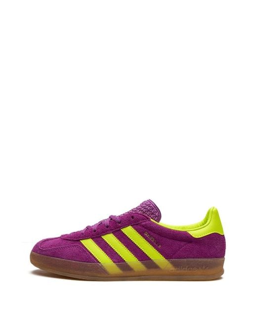 Adidas Purple Gazelle Indoor Hq8715 Schock Lila / Solar Gelb / Gum