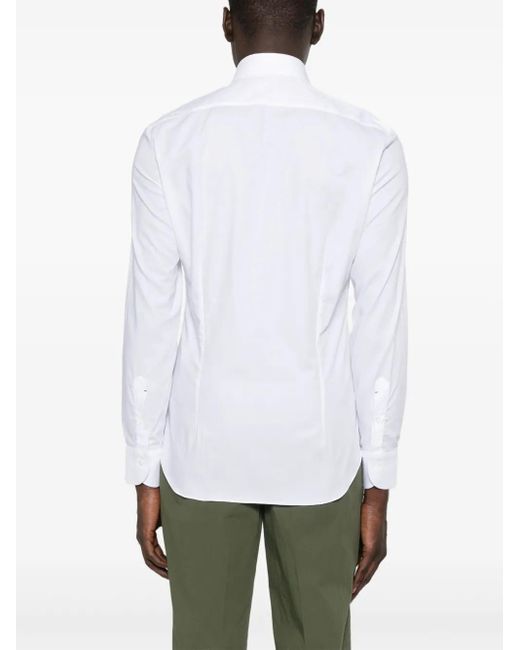 メンズ Mazzarelli コットン シャツ White