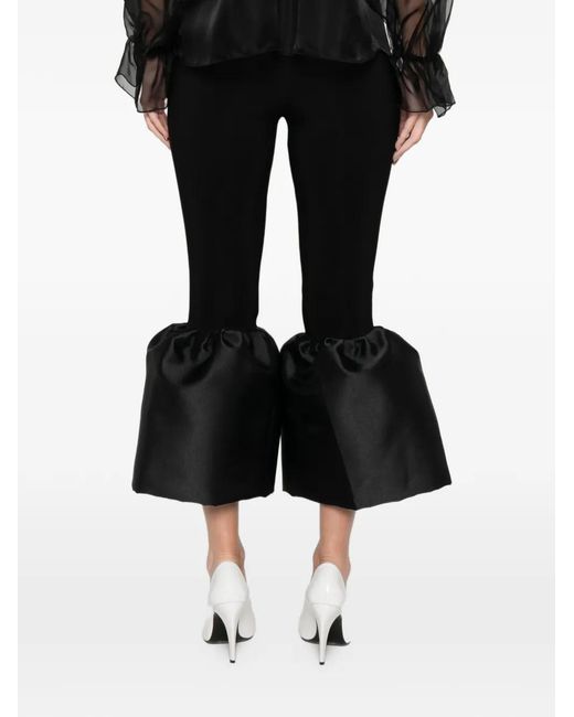 Atu Body Couture Black Pantalon À Ourlet À Volants