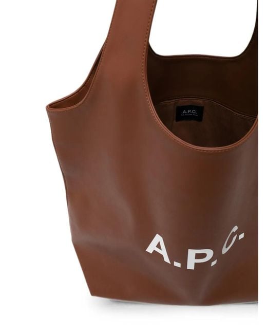 A.P.C. Brown Sac Cabas Ninon