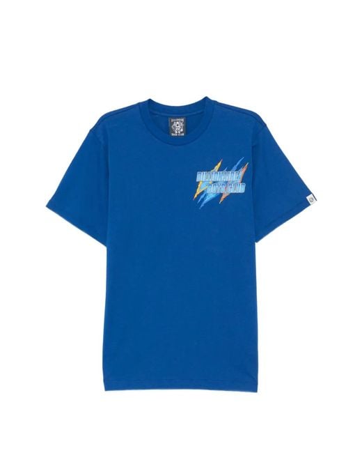 BBCICECREAM Blue Graphic T-Shirt for men