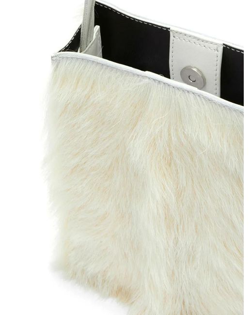 Jil Sander White Petit Sac À Bandoulière Tangle