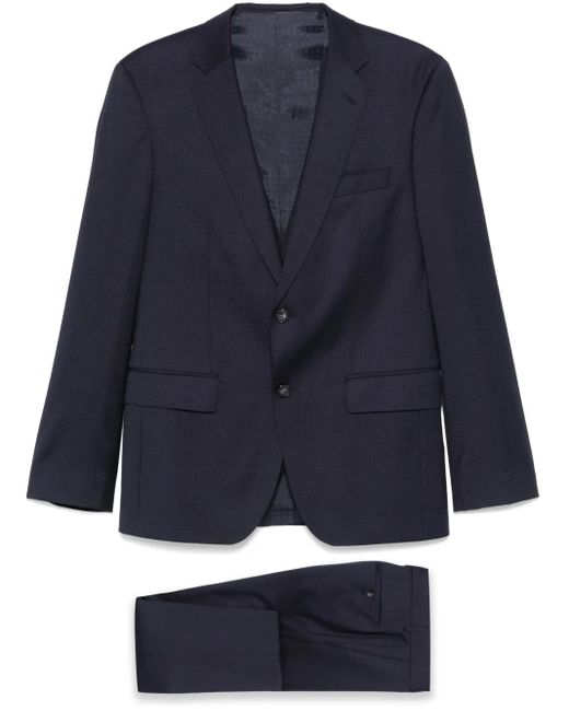 メンズ Boss スリーピース スーツ Blue