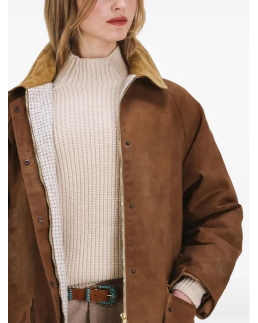 Fortela Brown Veste Floriane À Poche Plaquée