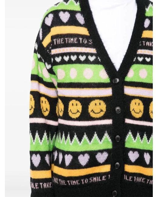 Joshua Sanders Green Smile Cardigan for men