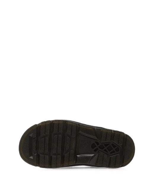 Dr. Martens Pink Zebzag Touch-Strap Platform Flat Sandals