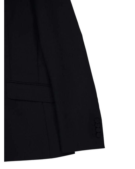 Gabriela Hearst Black Single-Button Wool Blazer