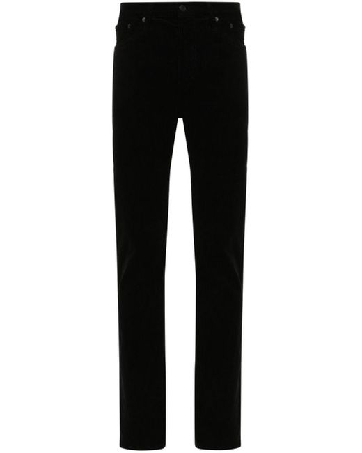 Pantaloni affusolati a coste di Tom Ford in Black da Uomo