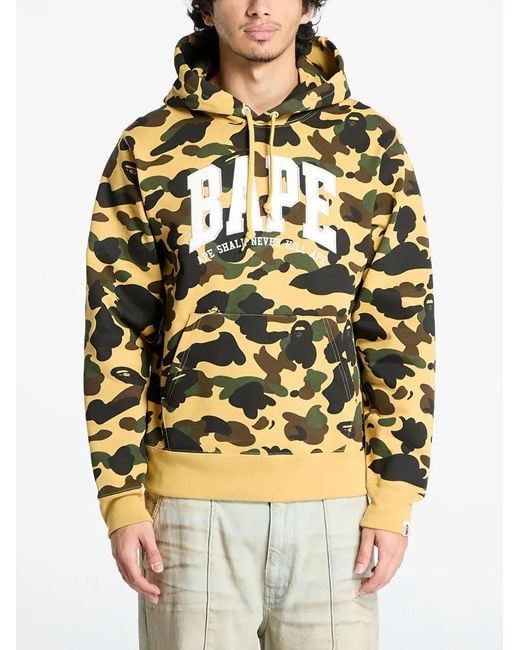 A Bathing Ape Metallic 1St Camo Bape Hoodie for men