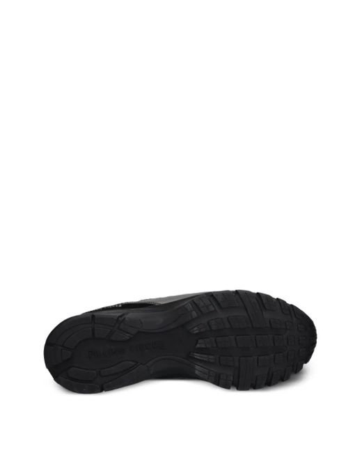 Filling Pieces Black Mesh-Sneakers mit Metallic-Einsatz