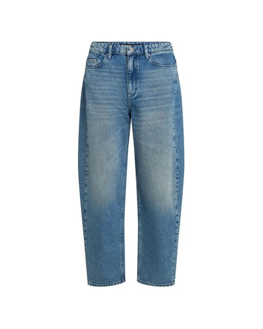Karl Lagerfeld Blue Belt-Loop Pocket Jeans