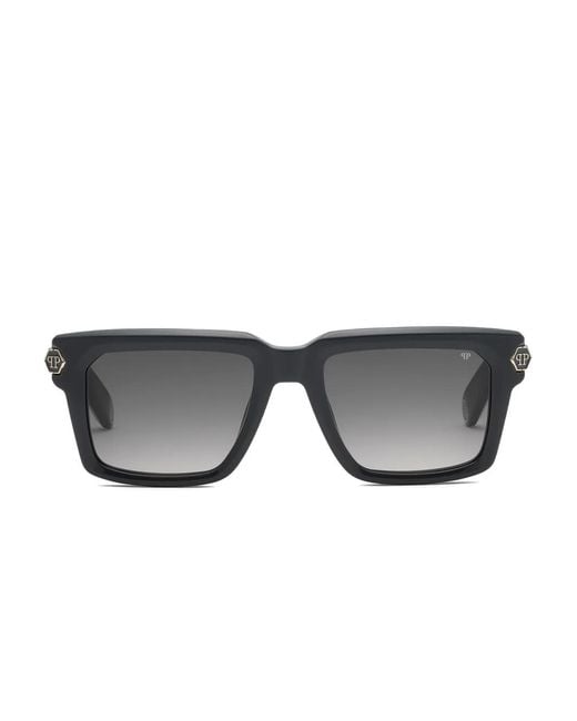 Philipp Plein Gray Square-Frame Sunglasses for men