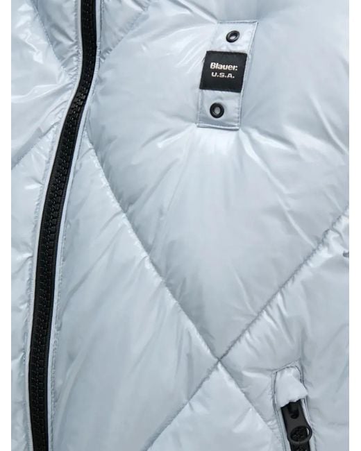 Blauer Blue Hooded Quilted Jacket