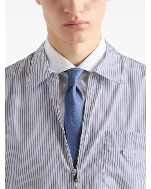 Camisa Con Cremallera Prada de hombre de color White