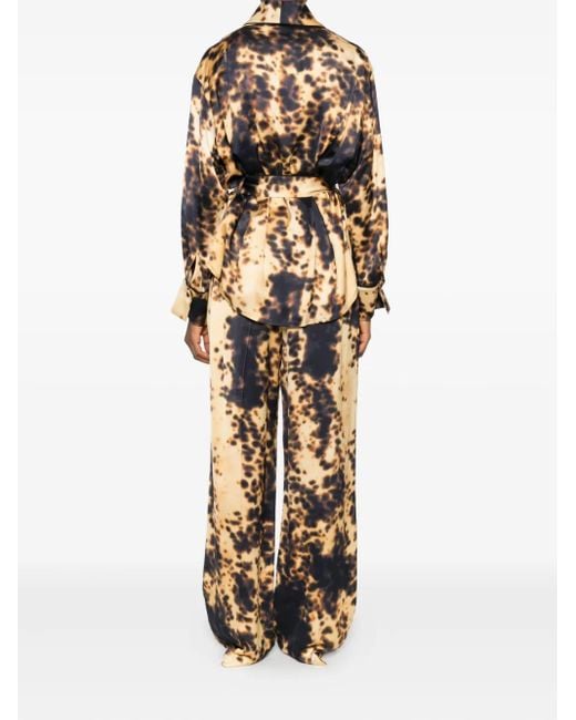 Chaqueta estampada Victoria Beckham de color Metallic