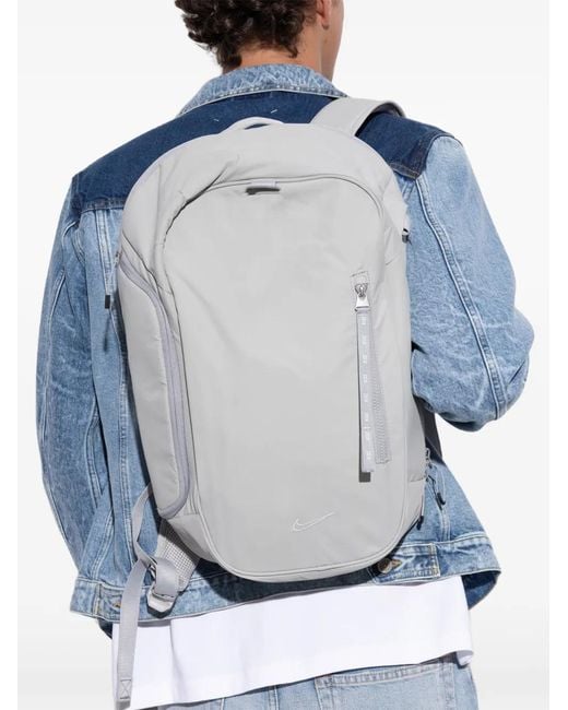 Nike Gray Sac À Dos À Logo Brodé