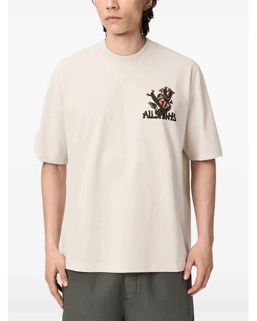 AllSaints Natural Cacti Graphic-Print T-Shirt for men