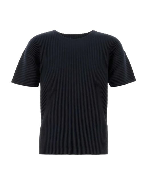 Camiseta plisada Homme Plissé Issey Miyake de hombre de color Black