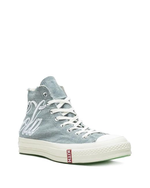 Converse Blue X Kith X Coca-Cola Chuck 70 Hi "Washed Denim" Sneakers for men
