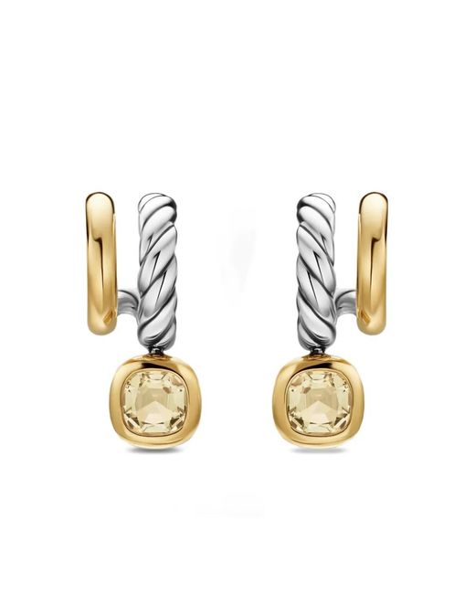 David Yurman Metallic Dy Mercer Color Two Row Drop Earrings