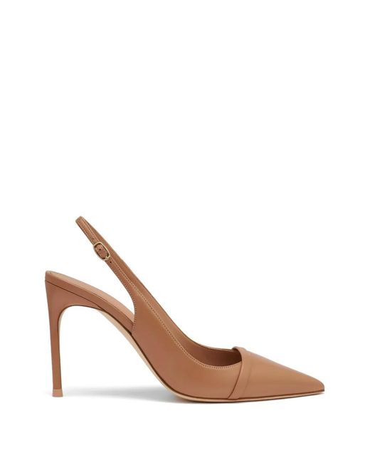 Malone Souliers White Schiffer Leather Pumps