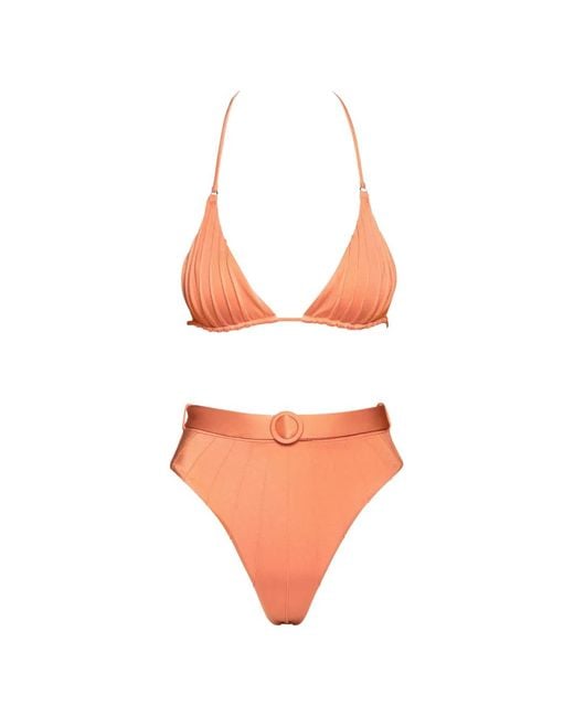 Noire Swimwear White Belted Bikini