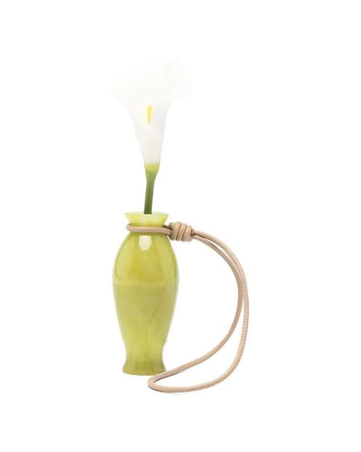 Cult Gaia Metallic Florence Knotted Vase Bag Charm