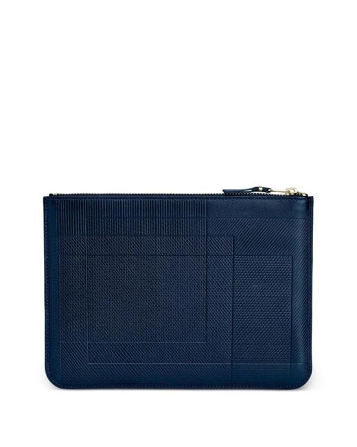 Comme des Garçons Blue Intersection Zip Pouch