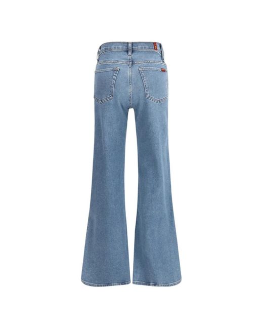 7 For All Mankind Blue Jean Évasé À Poches