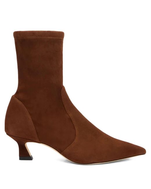 Stuart Weitzman Brown 50Mm Vinnie Boots