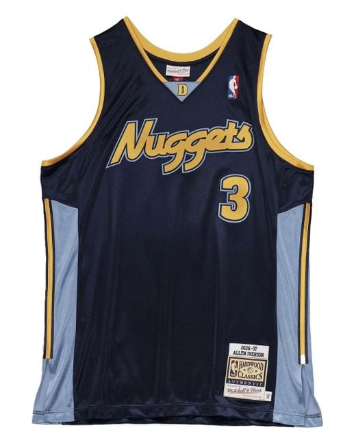 Mitchell & Ness Blue Nuggets 2006 Allen Iverson Jersey for men