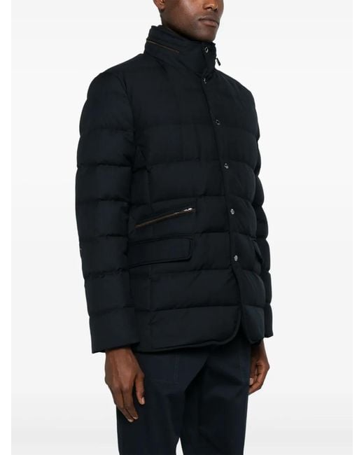 Moorer Black Ilvo Hooded Down Jacket for men