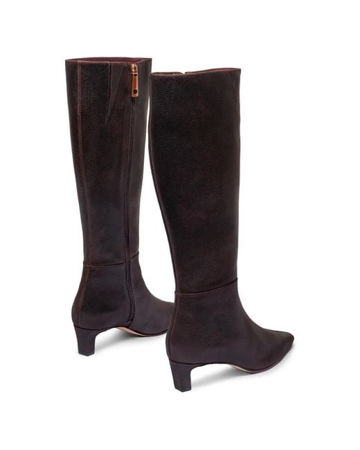 Bernardo Black Eliza Leather Boots