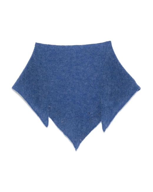 Bufanda con eslogan bordado Maison Labiche de color Blue
