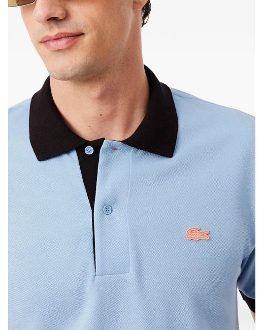 Lacoste Blue Polo À Manches Courtes for men
